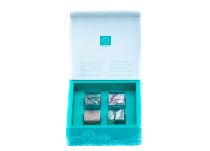 Σετ δώρου με σαπούνια: 4 μαρμάρινοι κύβοι των 50gr - Image 2