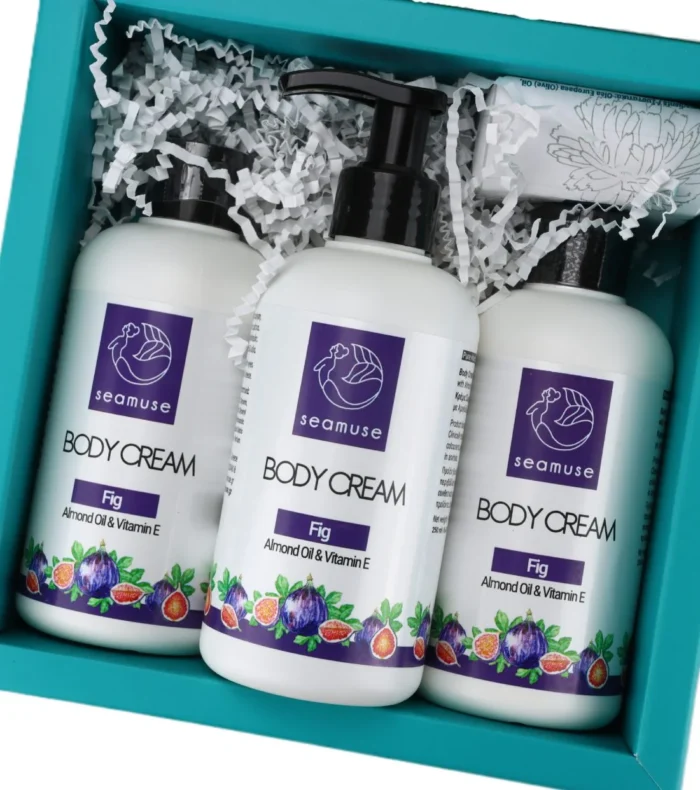 Κρέμα σώματος με άρωμα σύκο, αμυγδαλέλαιο & βιταμίνη Ε, 250ml για κανονικές επιδερμίδες, Seamuse - Image 2