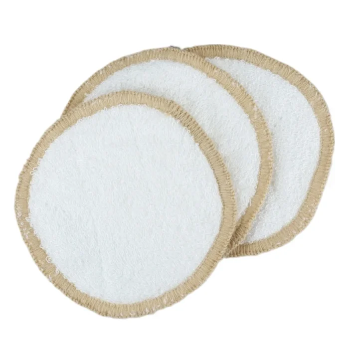 Cotton face cloths array light brown